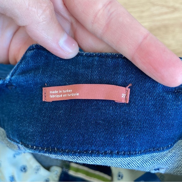 Pilcro Anthropologie Womens Blue Denim The Pier Relaxed Trouser Jeans Size 27 - Picture 15 of 16